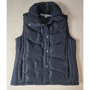 Kenneth Cole Reaction Black Puffer Vest Womens S Zip/Snap Down filling Outerwear